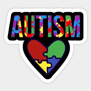 Autism awareness heart Sticker